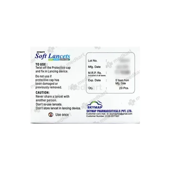 lancet needle 1 box = 20 needles